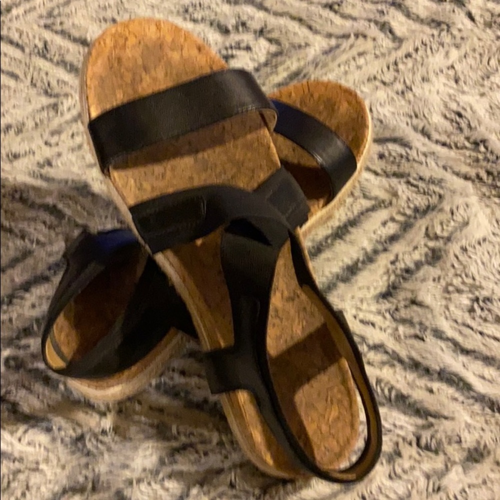 COPY - Black Stretch Strap Sandals